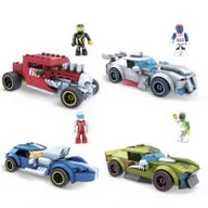 Samochody i pojazdy dla dzieci - Mega Bloks Hot Wheels Racers Pojazd do zbudowania GVM28 mix Mattel - miniaturka - grafika 1