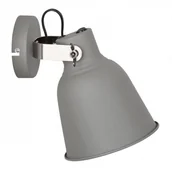 Lampy ścienne - Italux Kinkiet Vidal 1 x 40 W E27 grey MB-HN5213L GR+S.NI - miniaturka - grafika 1