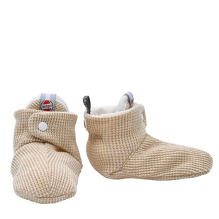 Buciki kapcie niechodki bawełniane beżowe Ciumbelle Ivory 3-6 mies. - Buty dla dziewczynek - miniaturka - grafika 1