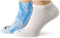 Skarpetki damskie - Calvin Klein Skarpety męskie Distorted Sneaker Socks, biały/niebieski (White/Blue Crush), rozmiar uniwersalny - miniaturka - grafika 1
