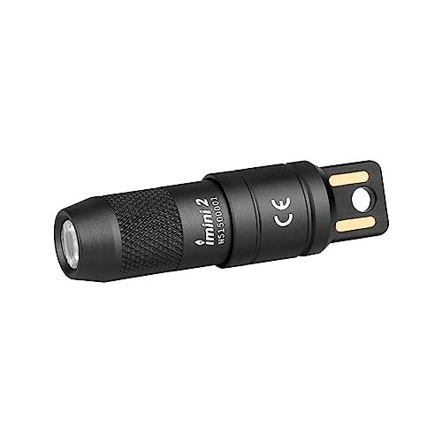 OLIGHT iMini 2 mini latarka LED ładowana przez USB, breloczek do kluczy z magnetyczną podstawą, 50 lm, 19,5 g, EOS, latarka kieszonkowa, IPX6, mała latarka na kemping, do aktywności na świeżym