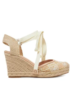 Guess Espadryle FLJCRY FAL04 Beżowy - Espadryle damskie - miniaturka - grafika 1