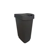 Kosze na śmieci - Kosz uchylny Domino 50 l grafitowy - miniaturka - grafika 1