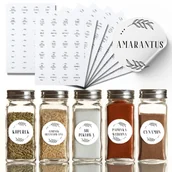 Etykiety do drukarek - Naklejki Etykiety na pojemniki przyprawy 216 szt. - miniaturka - grafika 1