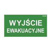 Tablice BHP - AWEX Piktogram 100x300 PM21 wyjście ewakuacyjne logo ISO7010) PM21 - miniaturka - grafika 1