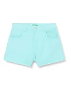 Spodenki damskie - United Colors of Benetton Dziewczęce i dziewczęta 4hb5c901n szorty, turkusowe 18t, 120 cm, turkusowy 18t, 122 - miniaturka - grafika 1