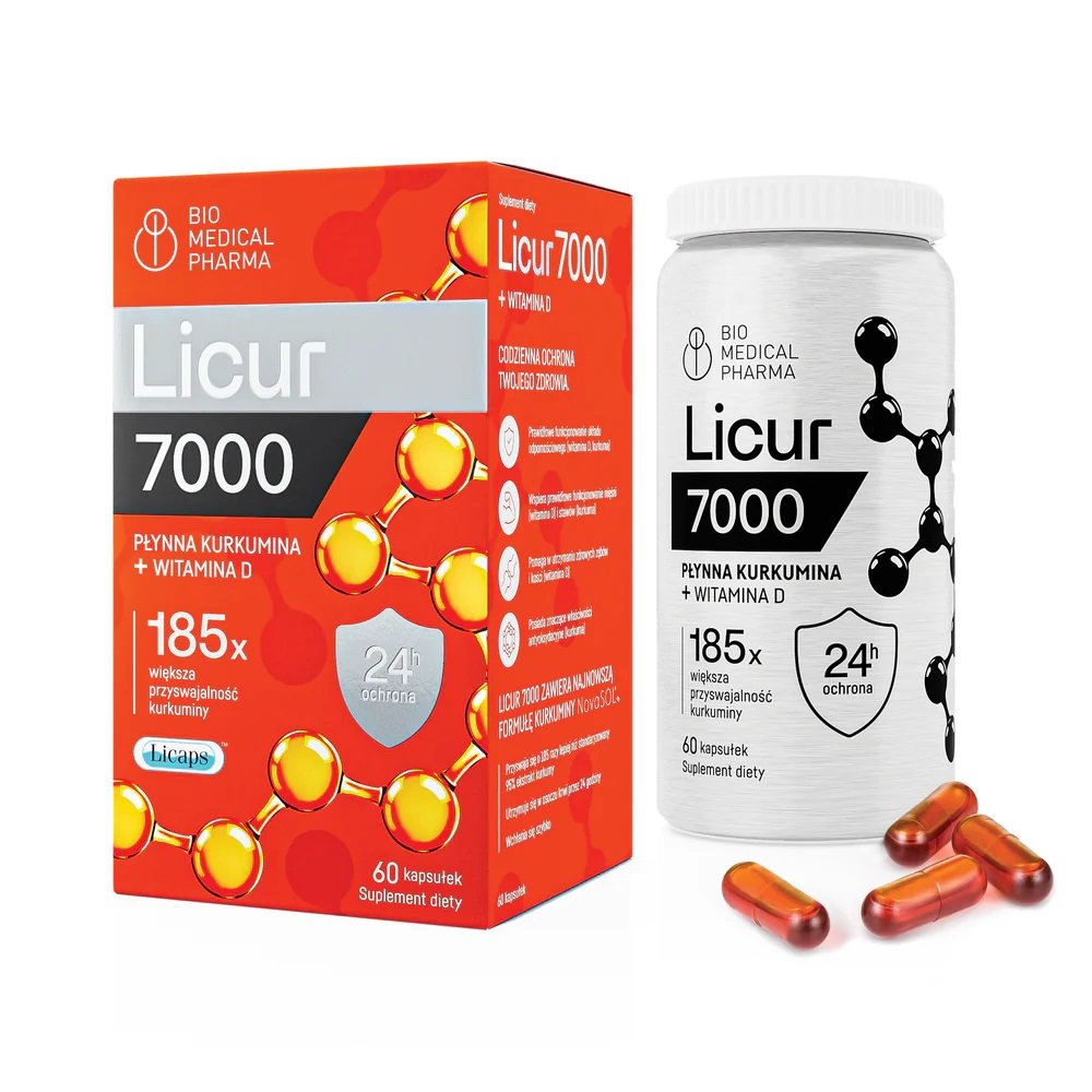 Bio Medical Pharma Licur 7000 z witaminą D, 60 kaps.