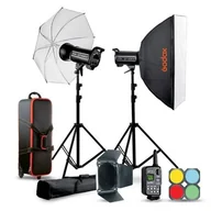 Lampy studyjne - Godox Zestaw do studia Godox QTII 2xQT400IIM 5142 - miniaturka - grafika 1