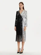 Sukienki - YAS Sukienka koktajlowa Tio 26035387 Czarny Regular Fit - miniaturka - grafika 1