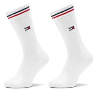 Skarpetki damskie - Zestaw 2 par wysokich skarpet damskich Tommy Hilfiger 701228176 Biały - miniaturka - grafika 1