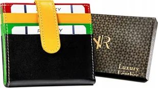 Rovicky Praktyczne etui na karty wykonane ze skóry naturalnej - Rovicky NoSize - Portfele - miniaturka - grafika 1