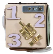 Łamigłówki - Kostka Manipulacyjna Sensoryczna Montessori 8W1 - miniaturka - grafika 1