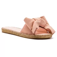 Espadryle damskie - Espadryle MANEBI - Sandals With Bow W 1.4 J0 Pastel Rose Suede - miniaturka - grafika 1