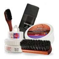 Środki do obuwia i ubrań - Tłuszcz i Biała Pasta Krem do Butów Szmatka Szczotki Palc Zestaw 5w1 - miniaturka - grafika 1