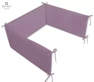 Ochraniacze do łóżeczka - Ochraniacz do łóżeczka na suwak, Velvet pikowany, Wrzos, 30x180 cm - miniaturka - grafika 1