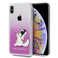 Etui i futerały do telefonów - Karl Lagerfeld Brak Choupette Fun - Etui iPhone Xs Max (Pink) KLHCI65CFNRCPI - miniaturka - grafika 1
