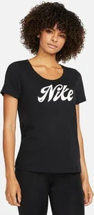 Nike Koszulka Nike DF Tee FD2986 010 - Koszulki i topy damskie - miniaturka - grafika 1