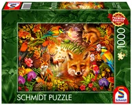 Puzzle - Schmidt, Puzzle PQ Kwiaty, futro i pióra, 1000 el. - miniaturka - grafika 1