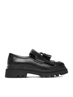 Półbuty damskie - Badura Loafersy EO-ATHENA-01 Czarny - miniaturka - grafika 1