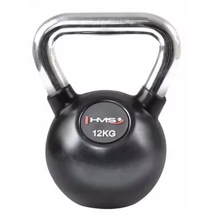 HMS KGC12 KETTLEBELL GUMA Z CHROMOWANĄ RĄCZKĄ 12 KG 1AB-17-6-200 - Kettlebell - miniaturka - grafika 1