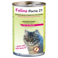 Mokra karma dla kotów - Feline Porta 21, 6 x 400 g - Kurczak z aloesem - miniaturka - grafika 1
