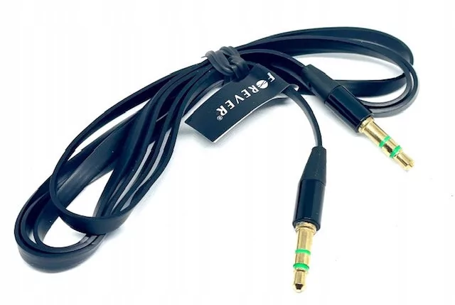 Forever Kabel Audio Jack 3,5mm - Jack 3,5mm 1,0 m Czarny