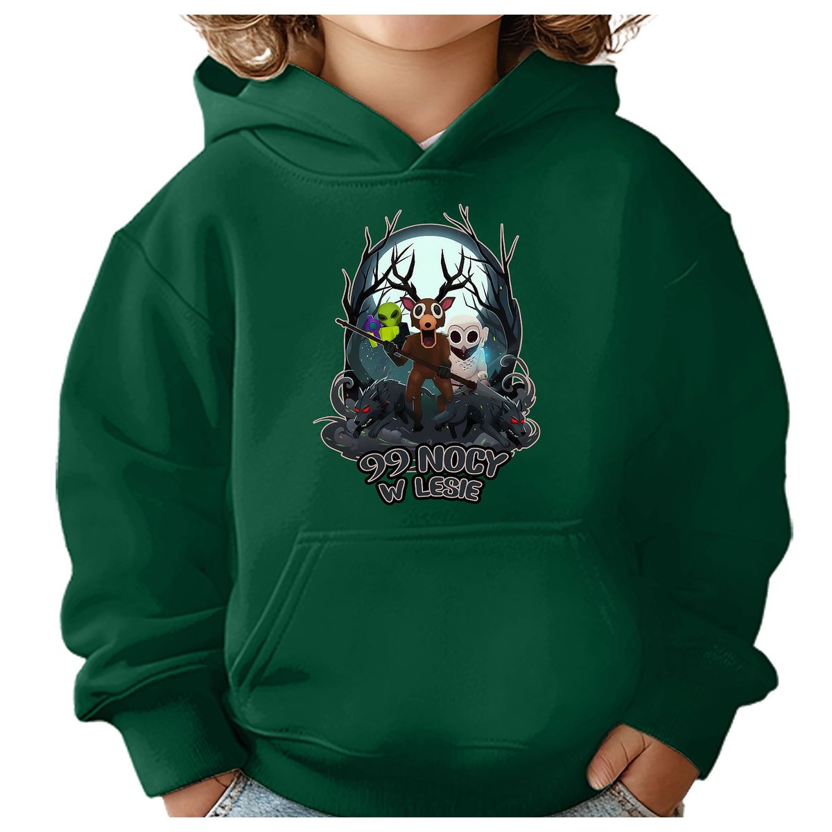 BLUZA DZIECIĘCA Z KAPTUREM 99 NOCY W LESIE ROBLOX 110-116 PREZENT