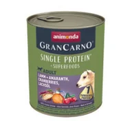 Mokra karma dla psów - animonda GranCarno Adult Superfoods Jagnięcina i amarant, żurawina, olej z łososia 12x800 g - miniaturka - grafika 1