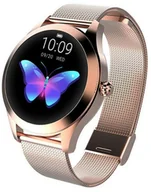 Akcesoria do smartwatchy - Smartwatch KW10 Oled Design damski kroki puls cykl - miniaturka - grafika 1