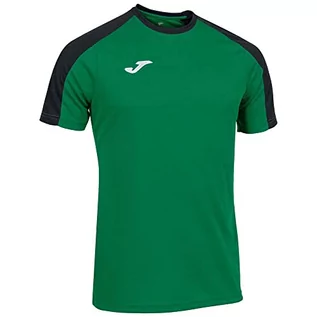Koszulki męskie - Joma Męski T-shirt z krótkim rękawem, zielony/czarny, L - grafika 1