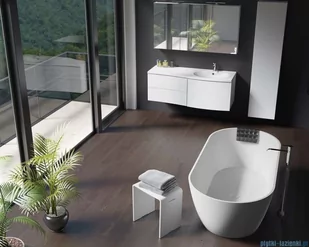 Riho LIMITED Bilbao wanna wolnostojąca BIAŁY MAT 170x80cm B118001105 - Wanny z hydromasażem - miniaturka - grafika 5