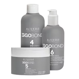 Alter Ego EgoBond, zestaw odbudowujący włosy po zabiegach chemicznych, szampon + odżywka + maska - Zestawy kosmetyków damskich - miniaturka - grafika 1