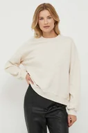 Bluzy damskie - Pepe Jeans bluza bawełniana CARA damska kolor beżowy z aplikacją - miniaturka - grafika 1