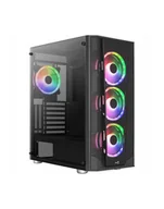 Obudowy komputerowe - Aerocool Prism ARGB Midi-Tower, szkło hartowane - czarne - miniaturka - grafika 1