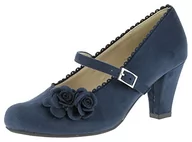 Czółenka - HIRSCHKOGEL Damskie czółenka 3002724, niebieski - Niebieski granatowy - 37 eu - miniaturka - grafika 1