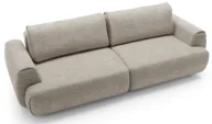 Sofy i kanapy - Rozkładana kanapa nowoczesna ciepły szary R3-W66 - miniaturka - grafika 1