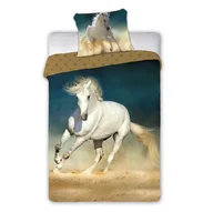 Pościel dla dzieci - Faro TEKSTYLIA SPÓŁKA Z O O KOMANDYTOWA Pościel 160 x 200 Młodzieżowa Horses 001 Biały Koń 1226177 - miniaturka - grafika 1