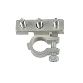 Akcesoria do układu elektrycznego - Lampa 69909 zacisk akumulatora ocynkowany, mocowanie końcówek kablowych na śrubie – otwór końcówki kablowe Ø 6/6/6 mm - biegun dodatni - miniaturka - grafika 1