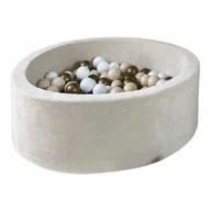 Suche baseny - Suchy basen z kulkami 30x90 Velvet Krem 200 piłek - DOWOLNY MIX - miniaturka - grafika 1