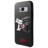 Etui i futerały do telefonów - Karl Lagerfeld KLHCS8LCL1BK Samsung Galaxy S8+ czarny - miniaturka - grafika 1