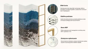 Parawan dwustronny obrotowy, Kwitnące róże (Rozmiar 145x170) - Parawany - miniaturka - grafika 7