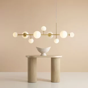 Szeroka, stylowa lampa wisząca nad stół w salonie 1092N40 z serii DIONE - Lampy sufitowe - miniaturka - grafika 4