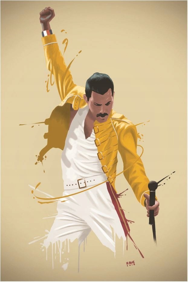 PODKŁADKA POD MYSZ Nadruk 22x18 cm Queen II Freddie Mercury ROCK Prezent