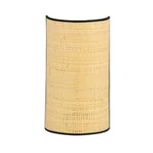 Lampy ścienne - Kinkiet ścienny Aston beżowo-czarny 1xE14x10W wym: 32 x 18 cm wiklina / rattan / słoma IP20 Emibig - miniaturka - grafika 1