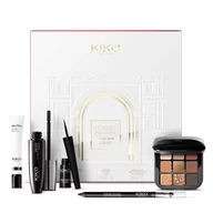 Palety i zestawy do makijażu - KIKO Milano Holiday Première Iconic Eyes Gift Set zestaw baza pod cienie 10ml + płynny eyeliner w kałamarzu 2.5ml + kredka do oczu 16 1.2g + paletka cieni do powiek 02 2.5g + tusz do rzęs 12ml - miniaturka - grafika 1