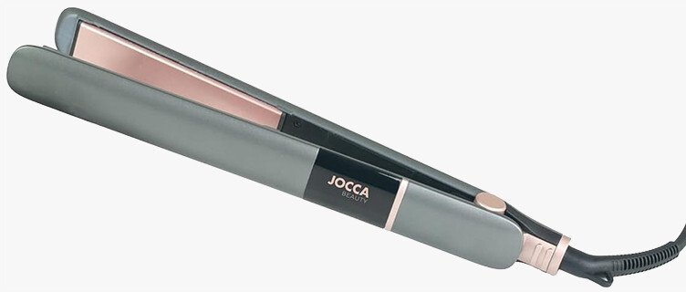 Prostownica Jocca Prostownica do włosów z ceramicznymi płytkami i etui odpornym na ciepło 2759 szary/różowy kolor
