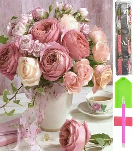 HAFT DIAMENTOWY DUŻY 5D Zestaw Obraz MOZAIKA D25 - Zabawki kreatywne - miniaturka - grafika 1