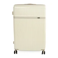 Walizki - Walizka podróżna twarda duża Solier Nokiro 28' XL - ciemny beż - miniaturka - grafika 1