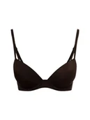 Biustonosze - Calvin Klein Damski biustonosz z fiszbinami Kobiety Sztuczne włókno czarny jednolity, 70B - miniaturka - grafika 1