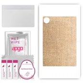 Akcesoria do tabletów i e-booków - folia naklejka skórka strukturalna na TYŁ do Huawei MatePad Pro 13.2 - Tkanina Denim Beżowy - apgo SKINS - miniaturka - grafika 1